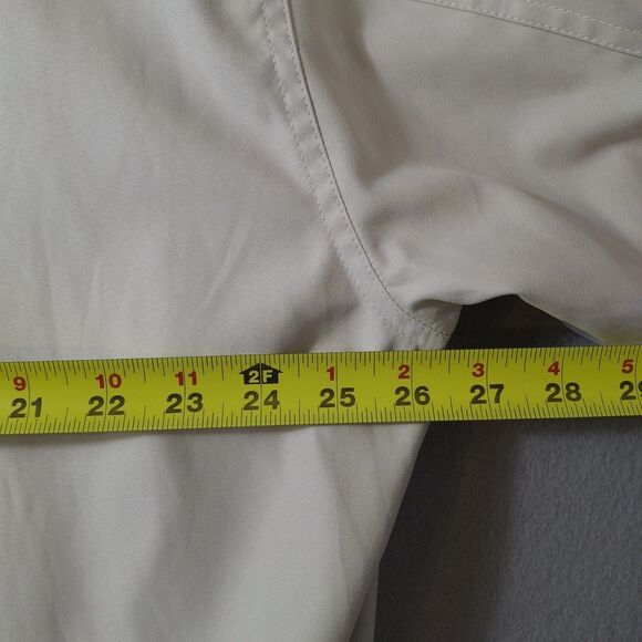 Alan Flusser Golf Jacket Mens XL White Full Zip Long Sleeve Pockets Course Club - Picture 8 of 9